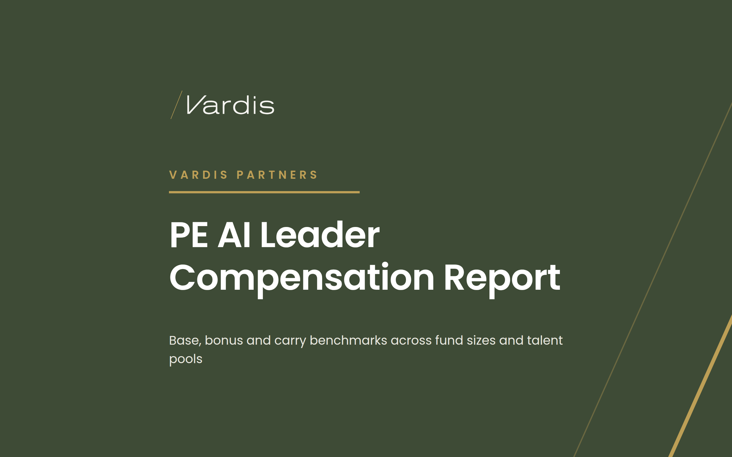 Vardis 2026 PE AI Leader Compensation Report